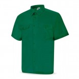 Camisa manga corta tergal verde 388-CVMC